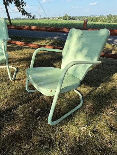 **PRE-ORDER** Ames Aire 2 Chairs and Table Set circa 1940's